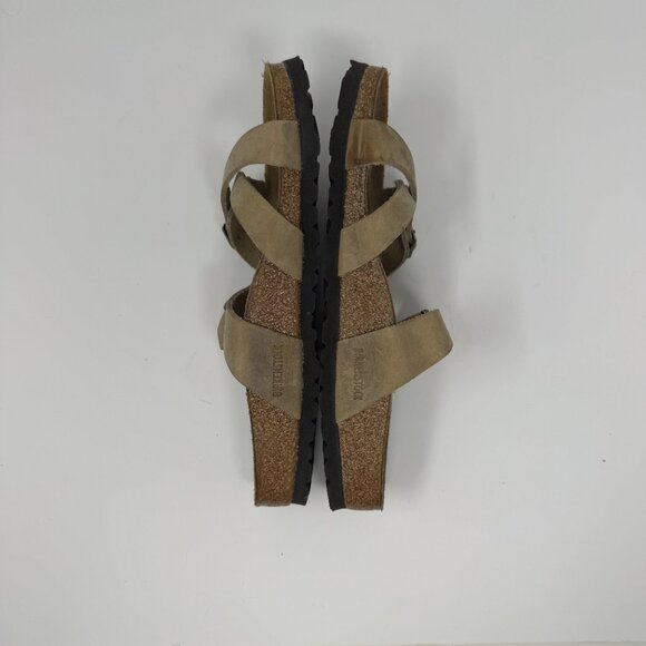NEW - Birkenstock Franca Oiled Leather Tobacco Brown Leather EU 39 - Picture 3 of 6
